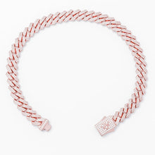 Load image into Gallery viewer, Big Daddy 8MM Cuban Link Rose Gold Iced Out Bracelet
