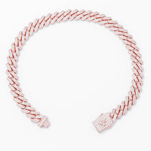 Load image into Gallery viewer, Big Daddy 8MM Cuban Link Rose Gold Iced Out Bracelet
