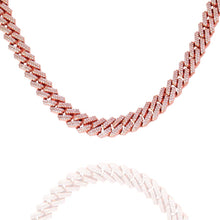 Load image into Gallery viewer, Big Daddy 8MM Cuban Link Rose Gold Iced Out Chain - Chain
