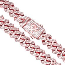 Load image into Gallery viewer, Big Daddy 8MM Cuban Link Rose Gold Iced Out Chain - Chain
