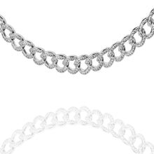 Load image into Gallery viewer, Big Daddy 8MM Iced Curb Cuban Silver Chain - Chain
