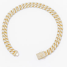 Load image into Gallery viewer, Big Daddy 8MM Iced Out Gold Cuban Link Bracelet - Bracelet
