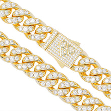 Load image into Gallery viewer, Big Daddy 8MM Iced Out Gold Cuban Link Chain - Chain
