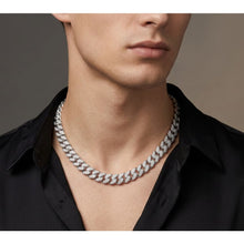 Load image into Gallery viewer, Big Daddy 8MM Iced Out Silver Cuban Link Chain - Chain
