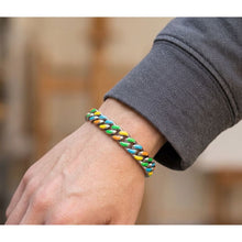 Load image into Gallery viewer, Big Daddy 8MM Multi-colour Enamel Steel Cuban Bracelet
