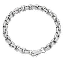 Load image into Gallery viewer, Big Daddy 8MM Silver Steel Franco Box Chain Bracelet
