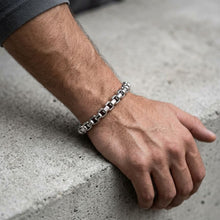 Load image into Gallery viewer, Big Daddy 8MM Silver Steel Franco Box Chain Bracelet
