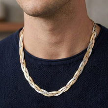 Load image into Gallery viewer, Big Daddy 8MM Two-Tone Flat Herringbone Chain - Chain
