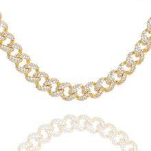 Load image into Gallery viewer, Big Daddy 9MM Diamond Curb Cuban Gold Chain - Chain
