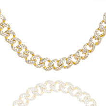 Load image into Gallery viewer, Big Daddy 9MM Diamond Curb Cuban Gold Iced Out Chain - Chain
