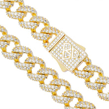 Load image into Gallery viewer, Big Daddy 9MM Diamond Curb Cuban Gold Iced Out Chain - Chain
