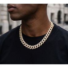 Load image into Gallery viewer, Big Daddy 9MM Diamond Curb Cuban Gold Iced Out Chain - Chain
