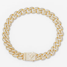 Load image into Gallery viewer, Big Daddy 9MM Diamond Curb Gold Bracelet - Bracelet
