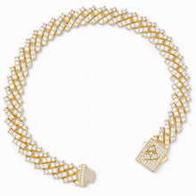 Load image into Gallery viewer, Big Daddy 9MM Diamond Prong Gold Cuban Link Bracelet
