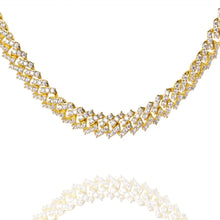 Load image into Gallery viewer, Big Daddy 9MM Diamond Prong Gold Cuban Link Chain - Chain
