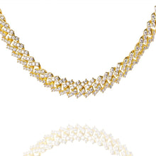 Load image into Gallery viewer, Big Daddy 9MM Diamond Prong Gold Cuban Link Iced Out Chain
