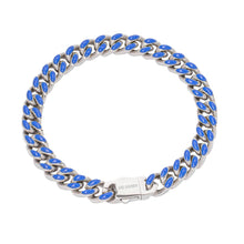 Load image into Gallery viewer, Big Daddy 9MM Enamel Blue Steel Cuban Bracelet - Bracelet
