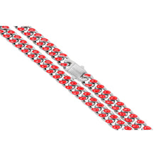 Load image into Gallery viewer, Big Daddy 9MM Enamel Red Steel Cuban Chain - Chain

