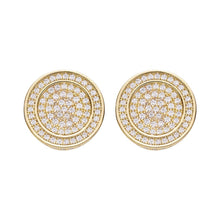 Load image into Gallery viewer, Big Daddy All Diamond Pave Round Iced Out Earring - Earring
