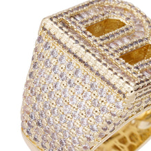 Load image into Gallery viewer, Big Daddy ’Bless Up’ Baguette Iced Out Diamond Ring - Ring
