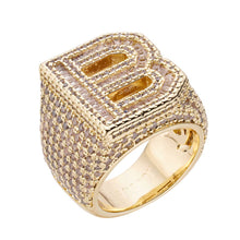 Load image into Gallery viewer, Big Daddy ’Bless Up’ Baguette Iced Out Diamond Ring - Ring
