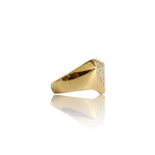 Load image into Gallery viewer, Big Daddy Bling Diamond Shape Gold Ring - Ring
