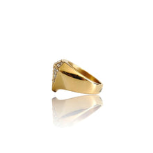 Load image into Gallery viewer, Big Daddy Bling Diamond Shape Gold Ring - Ring
