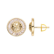 Load image into Gallery viewer, Big Daddy Cluster Baguette Iced Out Diamond Earring
