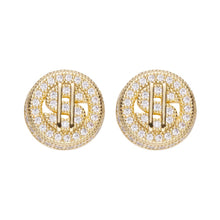 Load image into Gallery viewer, Big Daddy Cluster Dollar Sign Earring - Earring
