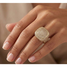 Load image into Gallery viewer, Big Daddy Clustered Iced Out Diamond Ring - Ring
