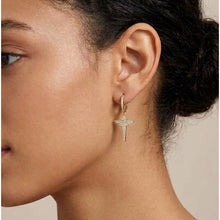 Load image into Gallery viewer, Big Daddy Dangle Hoop Iced Out Earring - Earring
