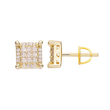 Load image into Gallery viewer, Big Daddy Emerald Cut Iced Out Diamond Earring - Earring
