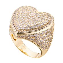 Load image into Gallery viewer, Big Daddy ’Heart’ Iced Out Ring - Ring
