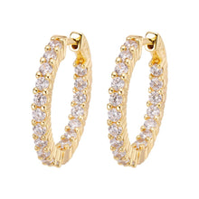 Load image into Gallery viewer, Big Daddy Hoop Diamond Earring - Earring
