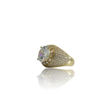 Load image into Gallery viewer, Big Daddy Iced Out Cluster Gold Ring - Ring
