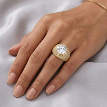 Load image into Gallery viewer, Big Daddy Iced Out Cluster Gold Ring - Ring

