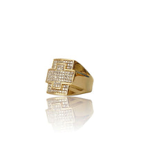 Load image into Gallery viewer, Big Daddy Iced Out Cross Gold Ring - Ring
