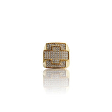 Load image into Gallery viewer, Big Daddy Iced Out Cross Gold Ring - Ring
