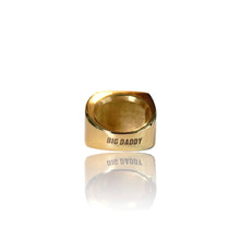 Load image into Gallery viewer, Big Daddy Iced Out Square Bling Gold Ring - Ring
