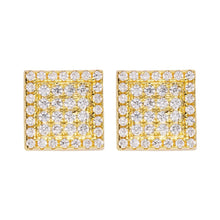 Load image into Gallery viewer, Big Daddy Iced Out Square Earring - Earring
