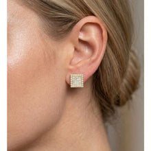 Load image into Gallery viewer, Big Daddy Iced Out Square Earring - Earring
