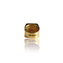Load image into Gallery viewer, Big Daddy Iced Pave Square Gold Ring - Ring
