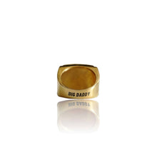 Load image into Gallery viewer, Big Daddy Iced Pave Square Gold Ring - Ring
