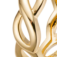 Load image into Gallery viewer, Big Daddy Intertwined Hollow Gold Hoops Earring - Earring
