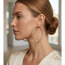Load image into Gallery viewer, Big Daddy Large Hoop Iced Out Diamond Earring - Earring

