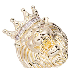 Load image into Gallery viewer, Big Daddy Lion Baguette Iced Out Diamond Ring - Ring
