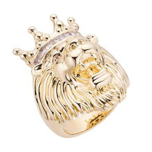 Load image into Gallery viewer, Big Daddy Lion Baguette Iced Out Diamond Ring - Ring
