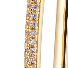 Load image into Gallery viewer, Big Daddy Oval Loop Gold Iced Out Earring - Earring
