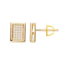 Load image into Gallery viewer, Big Daddy Pave Diamond Square Iced Out Earring - Earring
