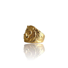 Load image into Gallery viewer, Big Daddy Regal Lion’s Head Gold Ring - Ring
